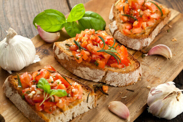 Knoblauch Bruschetta