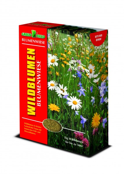 Blumenwiese, (Wildblumen   Kräuterwiese), 500 gr. [GP 25,90EUR/kg